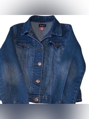 PLACE Girls 14 Blue Jean Jacket With 🩵 Buttons Trucker